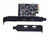 ULANSEN PCI Express 4X to USB 3.1 Gen 2 (10 Gbps) 2-Port Type C Expansion Card