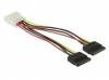 5.25" σε 2 x SATA 0.2m - Internal power Y-cable (InLine 29672)