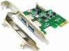 2 Θύρες USB 3.0 HUB σε PCI-Ε NEC Chipset Renesas upd720202 5.0Gbps Low Profile