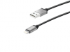 Leather USB Charging and Data Transfer Cable in Lightning - 1.2m Silver