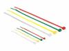 DeLOCK Cable Ties Coloured 2 Different Length 200 pcs