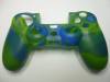 Silicone skin for PS4 Camouflage Style Blue and Dark Green