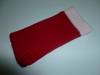 Sock Case for Medium Cell Phones Red - Light Pink 