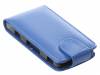 Sony Xperia U ST25i - Leather Flip Case Blue (OEM)