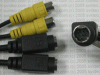 9-Pin Mini-DIN Male S-Video to 2 RCA 2  4pin svideo Female Cable
