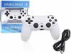 Wired DoubleShock 4 Gamepad for PS4 Jet White (Oem)