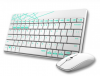 Wireless Keyboard & Mouse Set RAPOO 8060M (WHITE)