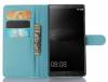 Huawei Mate 8 - Leather Wallet Case With Plastic Back Cover Light Blue (OEM) Huawei Mate 8 - Leather Wallet Case With Plastic Back Cover Light Blue (OEM)