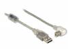 USB 2 A male to USB 2 B male Angled Cable 2m DELOCK 84814