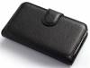 Lenovo A859 - Leather Wallet Case Black (OEM)