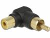 DELOCK RCA male to RCA female Adapter with Angle 90 84701