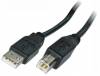 USB A male to USB B male Cable 1.4m Black CABLE-141/3HS (OEM)