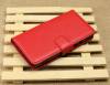 Huawei Honor 3X G750 - Leather Wallet Stand Case Red (OEM) Huawei Honor 3X G750 - Leather Wallet Stand Case Red (OEM)