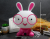 Cartoon LED Nightlight Rabbit Shape Cute Table Lamp as Kids Bedside Lamp Sleeping Light with Incandescent Bulb US Plug Drop Ship