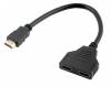 HDMI Splitter Cable HDMI αρσ σε δύο HDMI θηλ 30cm (Oem) (Bulk) HDMI Splitter Cable HDMI αρσ σε δύο HDMI θηλ 30cm (Oem) (Bulk)