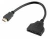 HDMI Splitter Cable HDMI male to two HDMI female 30cm (Oem) (Bulk)