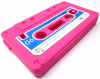 Samsung Galaxy Mini S5570 - TPU Silicone Case Retro Cassette Pink