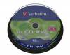 VERBATIM CD-RW 8-10X 700MB Spindle 10T