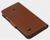 Huawei Ascend G526 Leather Cover Wallet Case Brown OEM