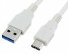 USB 3.0 male to USB-C male Data/Charging Cable for Mi 4c,OnePlus 2,ZUK Z1 1m White 84025-6 (OEM)