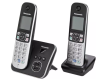 Panasonic KX-TG6862 Ασύρματο Τηλέφωνο Σετ Duo με Ανοιχτή Ακρόαση • Αναγνώριση Κλήσης • Αυτόματος Τηλεφωνητής Μαύρο Ασημί Panasonic KX-TG6862 Ασύρματο Τηλέφωνο Σετ Duo με Ανοιχτή Ακρόαση • Αναγνώριση Κλήσης • Αυτόματος Τηλεφωνητής Μαύρο Ασημί