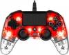 Ενσύρματο χειριστήριο Nacon Wired Illuminated Compact Controller για PS4 - Crystal Red Ενσύρματο χειριστήριο Nacon Wired Illuminated Compact Controller για PS4 - Crystal Red