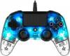 Ενσύρματο χειριστήριο Nacon Wired Illuminated Compact Controller για PS4 - Crystal Blue