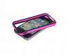New Stylish Bumper Series Case Cover for iPhone 4G 4S - Μαύρο & Ροζ