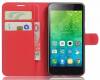 Lenovo Vibe C2 Δερμάτινη Stand Θήκη Πορτοφόλι Με Πίσω Κάλυμμα Σιλικόνης Κόκκινο OEM Lenovo Vibe C2 Δερμάτινη Stand Θήκη Πορτοφόλι Με Πίσω Κάλυμμα Σιλικόνης Κόκκινο OEM