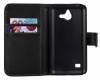 Huawei Ascend Y550 - Leather Wallet Case Black (OEM) Huawei Ascend Y550 - Leather Wallet Case Black (OEM)