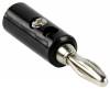 Banana Plug male with hole Black BC-001 5412810027064