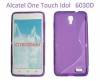 Purple Silicone Case for Alcatel OT6030/idol (OEM)