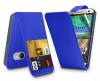 Leather Flip Case for HTC One Mini 2 Blue (OEM)