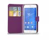 Sony Xperia Z3  - Leather Stand Wallet Case Purple (OEM)