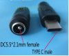 Type C 3.1 USB   5.5mm * 2.1mm female Power Jack