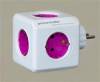 Power Strip Cube 5 Positions Powercube Rewirable Magenta (POWERCUBE) 1800 DERW4P