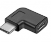 Adapter, USB 3.2 Gen 2, Type C - C, M/F, 90° Angled, black  Adapter  (oem)