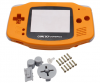 Game Boy Advance Full Shell Clear  Orange  (oem)