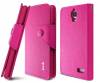 Leather stand/Case for Alcatel One Touch Idol  (OT-6030D) Magenta (OEM)