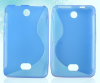 Nokia Asha 501 - Θήκη TPU GEL S-Line Blue (OEM)