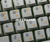 Korean transparent keyboard stickers yellow
