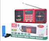 H1822BT Joc Digital Radio Music Player with FM RED