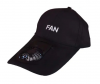 Stylish Baseball Hat/Cap  with rechargable  Cooling Fan Black (OEM) (BULK)