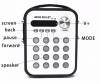 mini Bulet Bluetooth Ψηφιακό Ηχείο Multimedia με Τηλεχειριστήριο και Οθόνη LED Μαύρο/Λευκό P-13