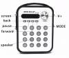 mini Bulet Bluetooth Digital Multimedia Speaker with Remote Control and LED Display Black/White P-13