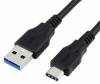 USB 3 male to USB-C male Data/Charging Cable for Mi 4c,OnePlus 2,ZUK Z1 1m Black 84025-5 (OEM)