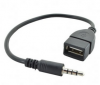 3.5mm AUX Audio Male Jack Plug to USB 2.0 Female Cable