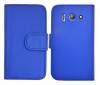 Huawei Ascend Y300 - Leather Wallet Case Blue (OEM)