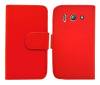 Huawei Ascend Y300 - Leather Wallet Case Red (OEM) Huawei Ascend Y300 - Leather Wallet Case Red (OEM)