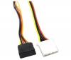 SATA ATA 15 Pin θηλυκό σε 4 P IDE θηλυκό HDD Power Cable SATA ATA 15 Pin θηλυκό σε 4 P IDE θηλυκό HDD Power Cable